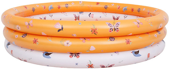 SunClub 51458 Inflatable pool 192L, with butterflies, orange and white.