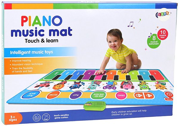 LEAN Toys 17953 interactive musical dance mat with instruments and sounds.