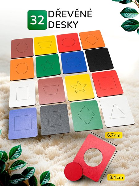 Puzzle BusyKids Drevené Seguinove tabuľky ...