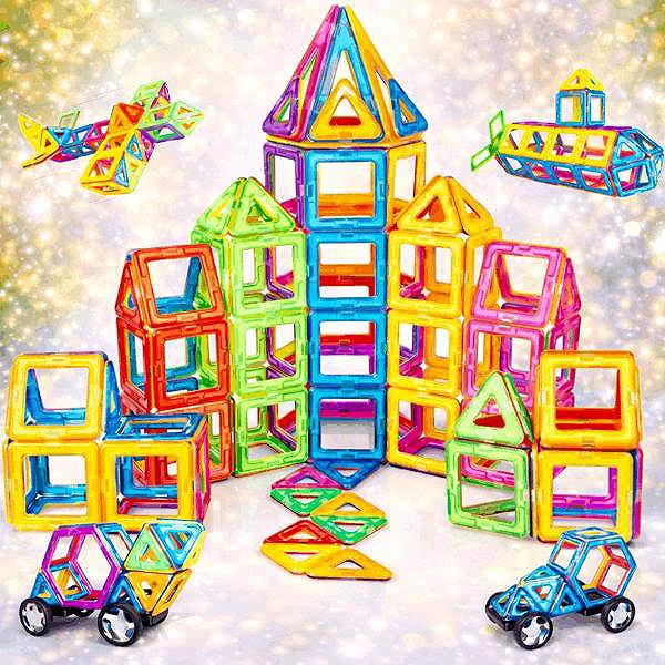 Building Set PHgate Magnetic building kit 130 pcs for children ...