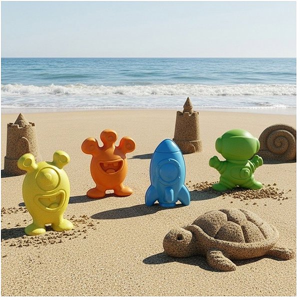 Adriatic Space Moulds 4 pcs 11cm sand set.