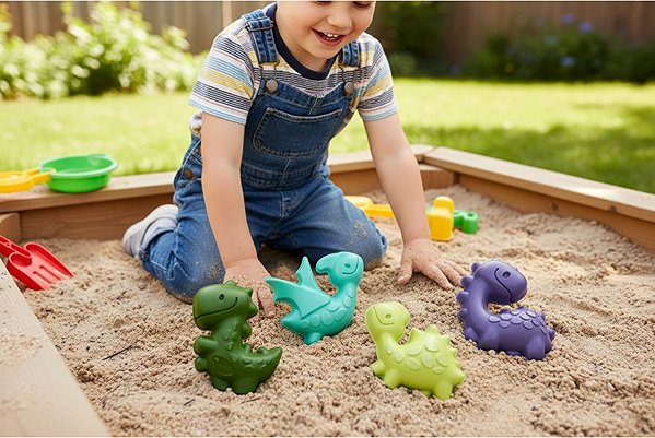Adriatic DINO medium moulds 4pcs 16cm sand set.
