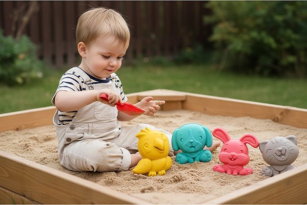 Adriatic Large Animal Moulds 4pcs 25cm sand set.
