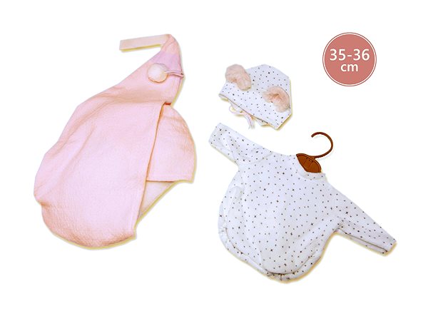 Oblečenie pre bábiky 2-dielne oblečenie pre bábiku bábätko New Born veľkosti 35 – 36 cm ...
