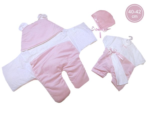 Oblečenie pre bábiky 2-dielny oblečok pre bábiku bábätko New Born veľkosť 40 – 42 cm ...