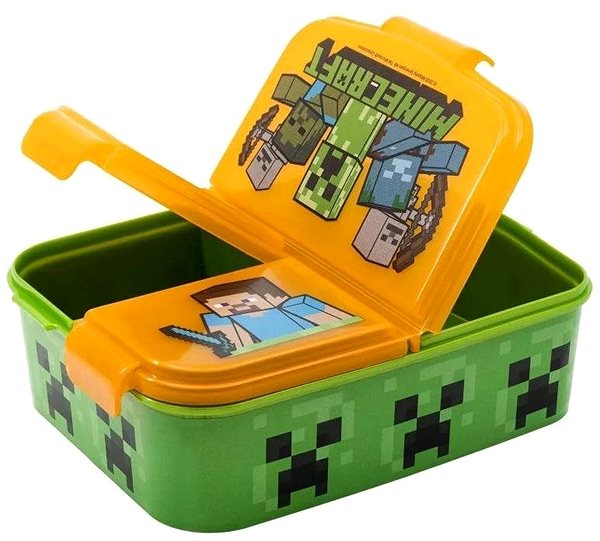 Desiatový box Detský box na desiatu Minecraft – multibox Bočný pohľad