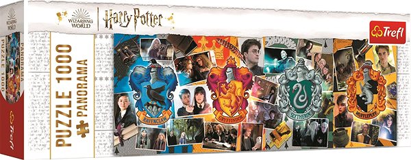 Puzzle Trefl Panoramatické puzzle Harry Potter: Štyri rokfortské fakulty 1000 dielikov ...