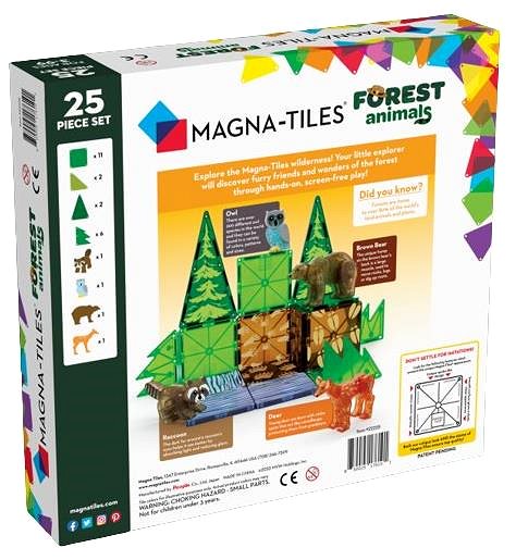 Építőjáték Magna-Tiles 25 - Állatok az erdőben ...