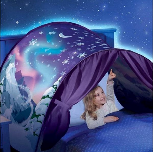 Detský stan Alum Stan nad posteľ – Zimná nočná obloha Lifestyle