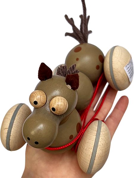 Ulanik Caterpillar Horse on a string pull-along toy.