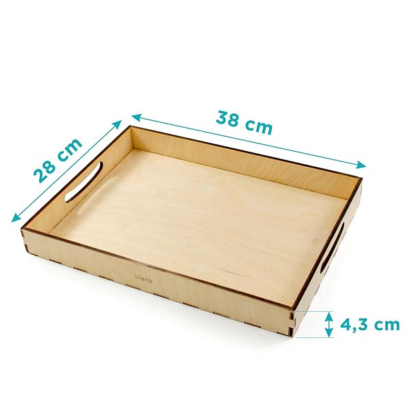 Úložný box Ulanik Dřevěný tác ...