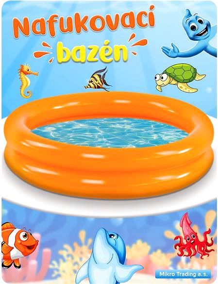 Detský bazén Bazén nafukovací 61 × 15 cm 2 komory, vo vrecku ...