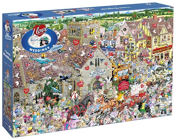 Puzzle Gibsons Puzzle Miluji svatby a hostiny 1000 dílků ...