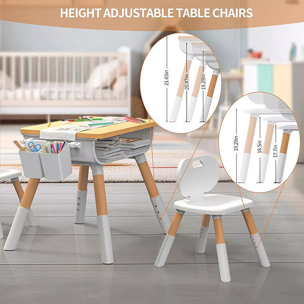 Children's furniture MXM Children's educational table with storage space and chair .