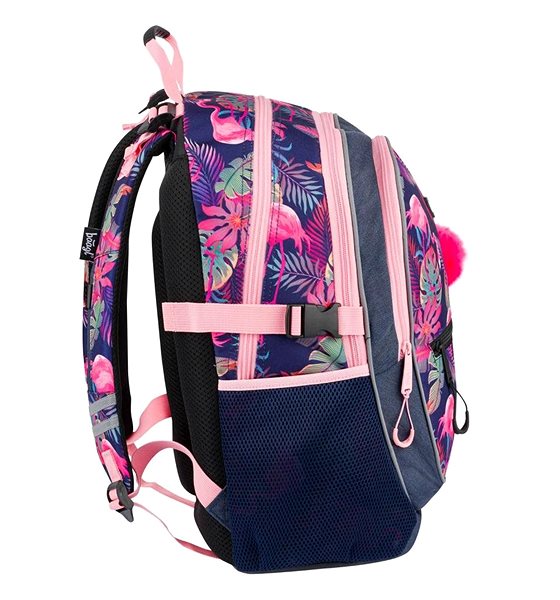 School Backpack Flamingo Lateral view