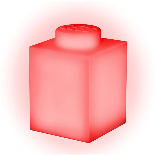 Nočné svetlo LEGO Classic Silikónová kocka –  červená ...