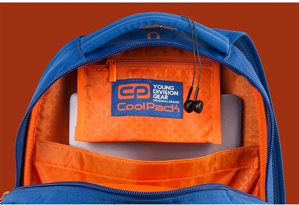 School Backpack CoolPack Dart XL Teal/Orange Features/technology