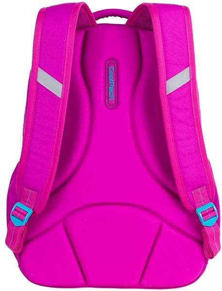 School Backpack CoolPack Dart XL Pink/Jade Back page