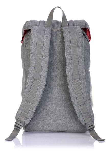City Backpack Head Retro grey HD-276 Back Side