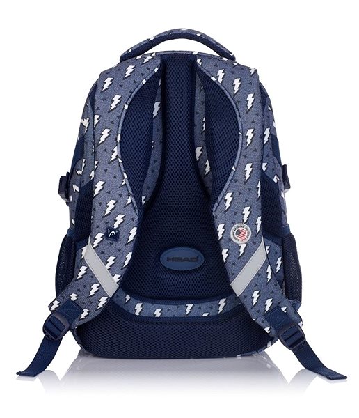 School Backpack Head Denim Flash HD-335 Back page