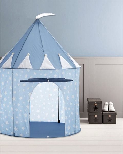 Tent Star-  Blue Round Tent Lifestyle