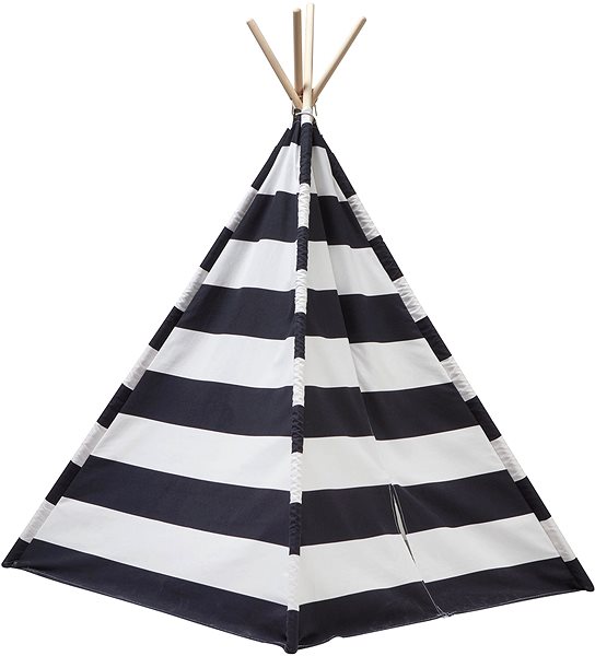 Tent for Children Teepee Black and White Tent Lateral view