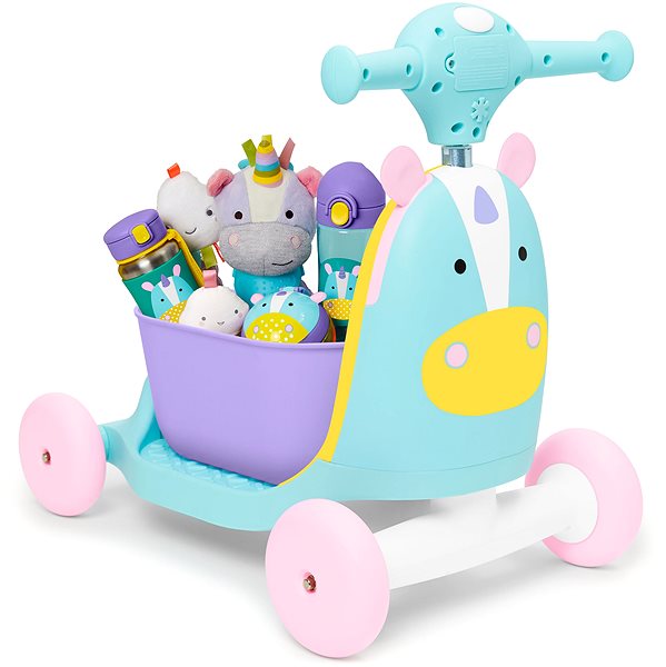 Balance Bike Zoo 3-in-1 Ride-On Unicorn Features/technology