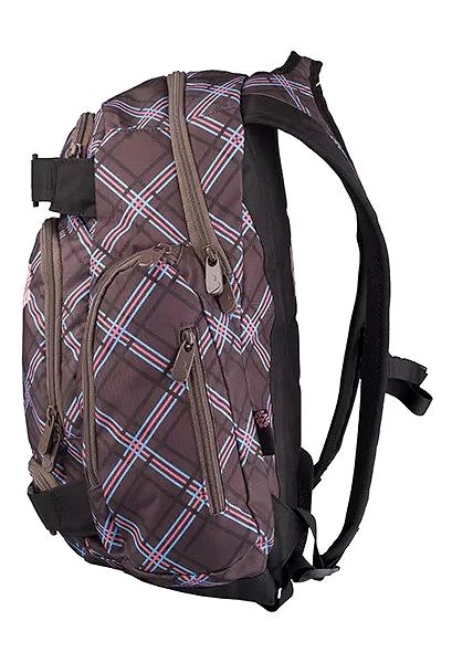School Backpack Bagmaster Ohio 01 A Brown/Blue Lateral view