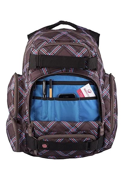 School Backpack Bagmaster Ohio 01 A Brown/Blue Features/technology