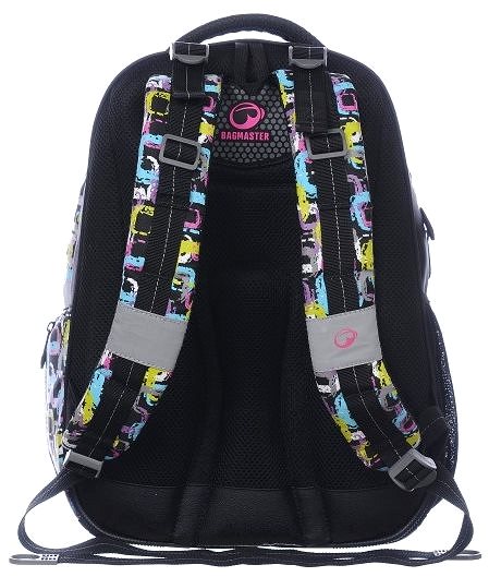 School Backpack Bagmaster Orion 0115 A Black/Colours Back page