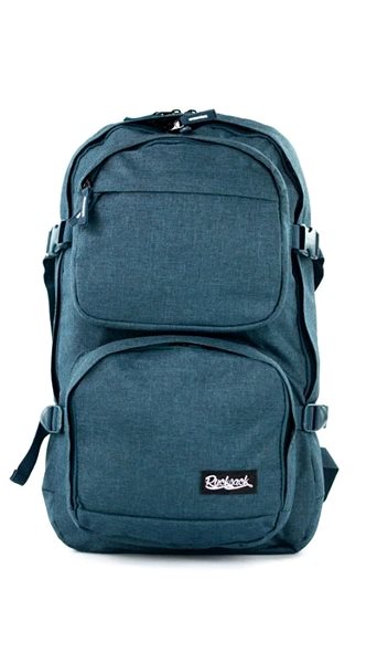 School Backpack Rucksack Only Free Blue Melange Screen
