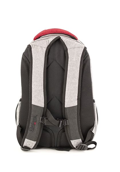School Backpack Rucksack Only Wonder Velvet Grey Back page