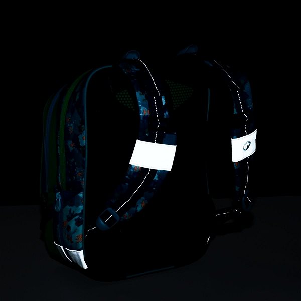 School backpack BAGMASTER ALFA 21 B school backpack - cubes .