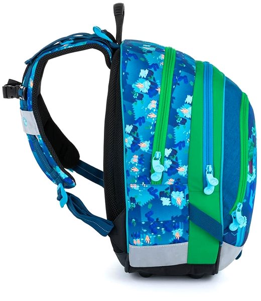School backpack BAGMASTER ALFA 21 B school backpack - cubes .