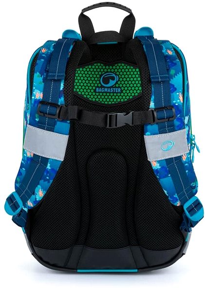 School backpack BAGMASTER ALFA 21 B school backpack - cubes .