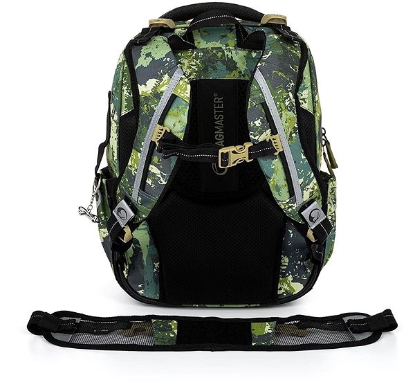 School backpack BAGMASTER LUMI 22 C school backpack - fighter jets .