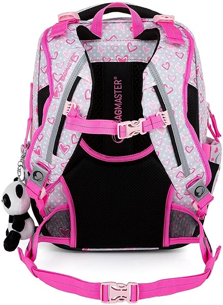 School backpack BAGMASTER BETA 22 B school backpack - panda .