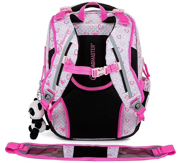 School backpack BAGMASTER BETA 22 B school backpack - panda .