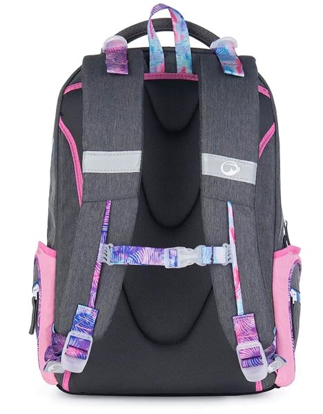 School backpack BAGMASTER FLICK 22 A student backpack - pink .