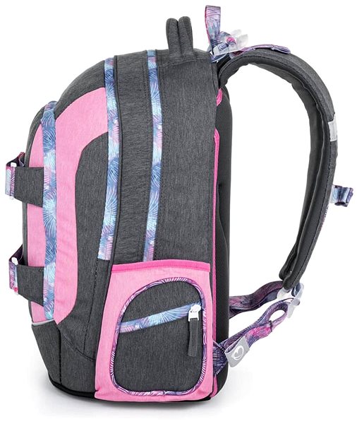 School backpack BAGMASTER FLICK 22 A student backpack - pink .