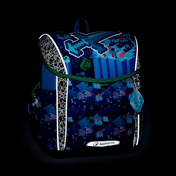 Aktovka BAGMASTER PRIM 22 D školská aktovka – kockový svet ...