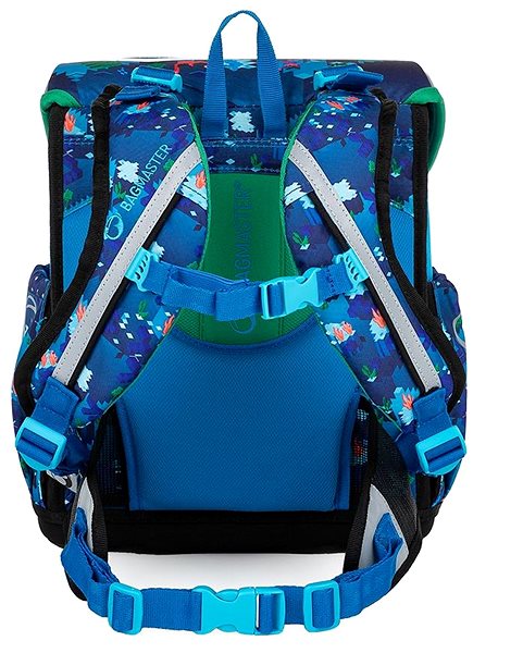 Aktovka BAGMASTER PRIM 22 D školská aktovka – kockový svet ...