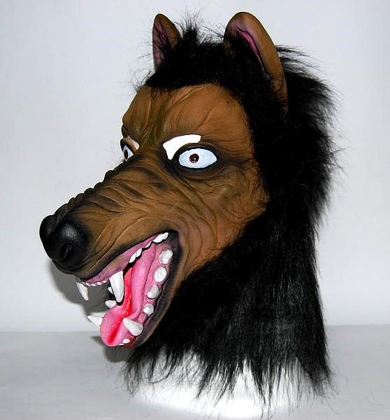 Karnevalová maska Maska vlk čierny ...