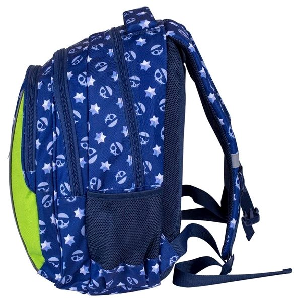 School Backpack School Backpack Brawl Stars Leon Blue Side View
