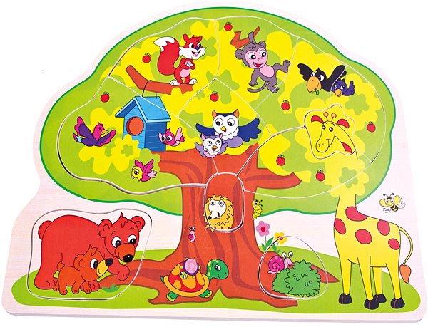 Puzzle Bino puzzle veselá zvířátka ...