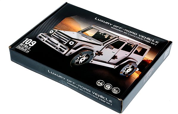 Holzpuzzle BusyKids 3D-Holzbausatz Luxus-Geländewagen ...