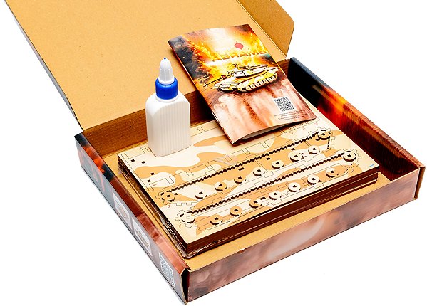Holzpuzzle BusyKids 3D-Holzbausatz Panzer Abrams ...