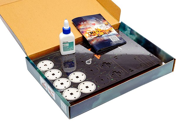 Fa puzzle BusyKids 3D építőkészlet, fa - Tűzoltóautó ...