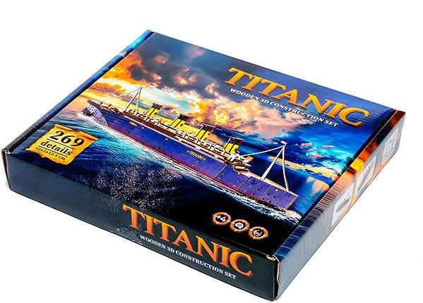Fa puzzle BusyKids 3D építőkészlet, fa - Titanic ...
