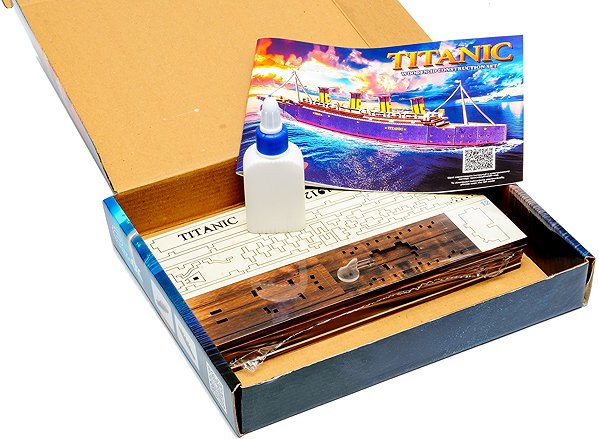 Fa puzzle BusyKids 3D építőkészlet, fa - Titanic ...